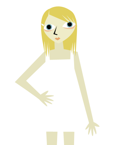 Paper doll illustration